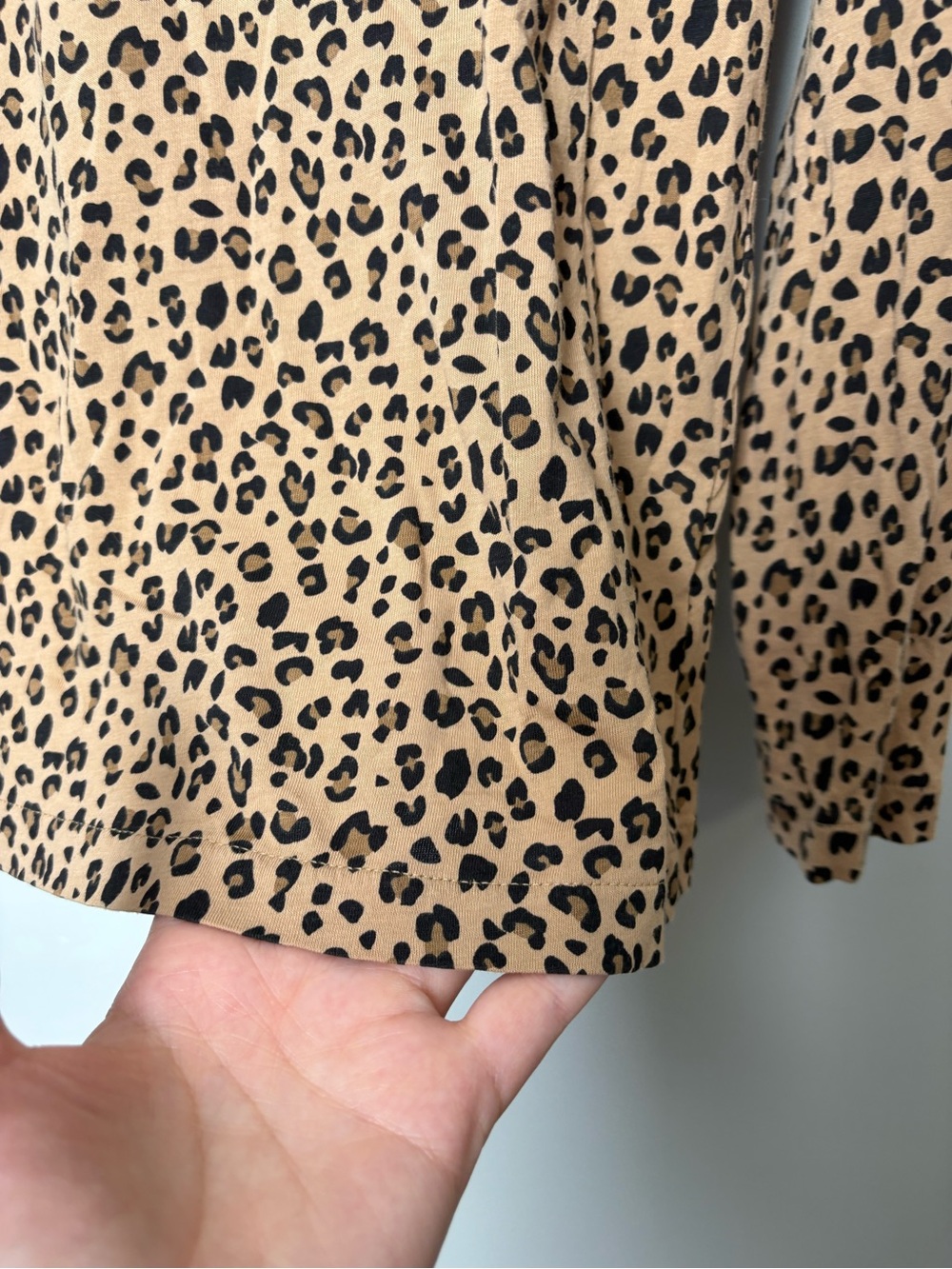 J. Crew Leopard Tissue Turtleneck Long Sleeve Shirt - Picture 7 of 7
